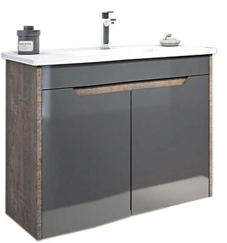 Шкаф под умывальник Orka Lago 85 (Coffee Stone/Anthracite)