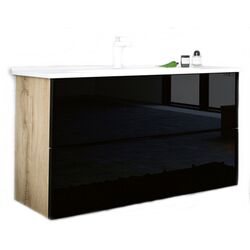 Dulap sub lavoar Orka Lucca 100 (Legnano Blackglass) Thumb