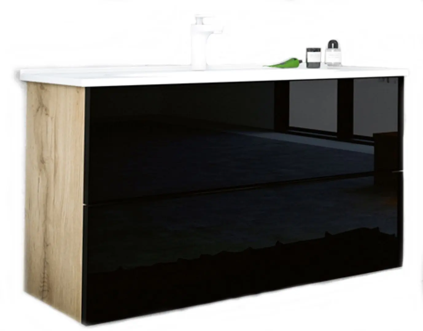 Dulap sub lavoar Orka Lucca 100 (Legnano Blackglass)