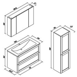 Dulap sub lavoar Orka Su 100 (White) Thumb