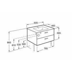 Шкаф с умывальником Roca Victoria Basic 60 Unik A855884806 (White) Thumb