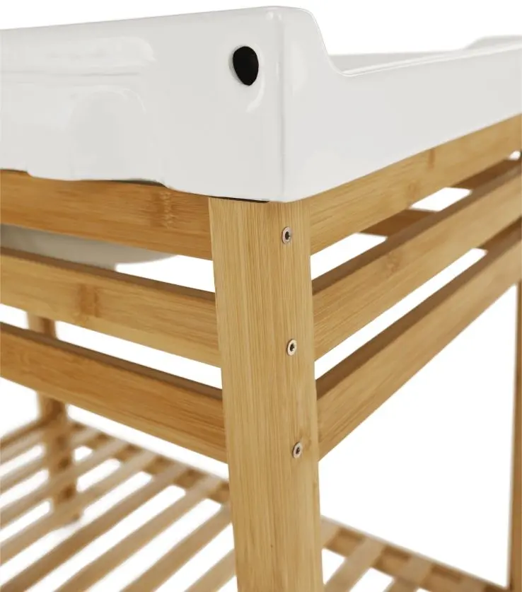 Set etajera cu lavoar Tempo Kondela Selene Typ 6 (Natural/White) - 4