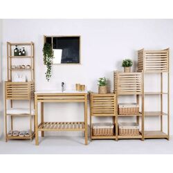 Set etajera cu lavoar Tempo Kondela Selene Typ 6 (Natural/White) Thumb