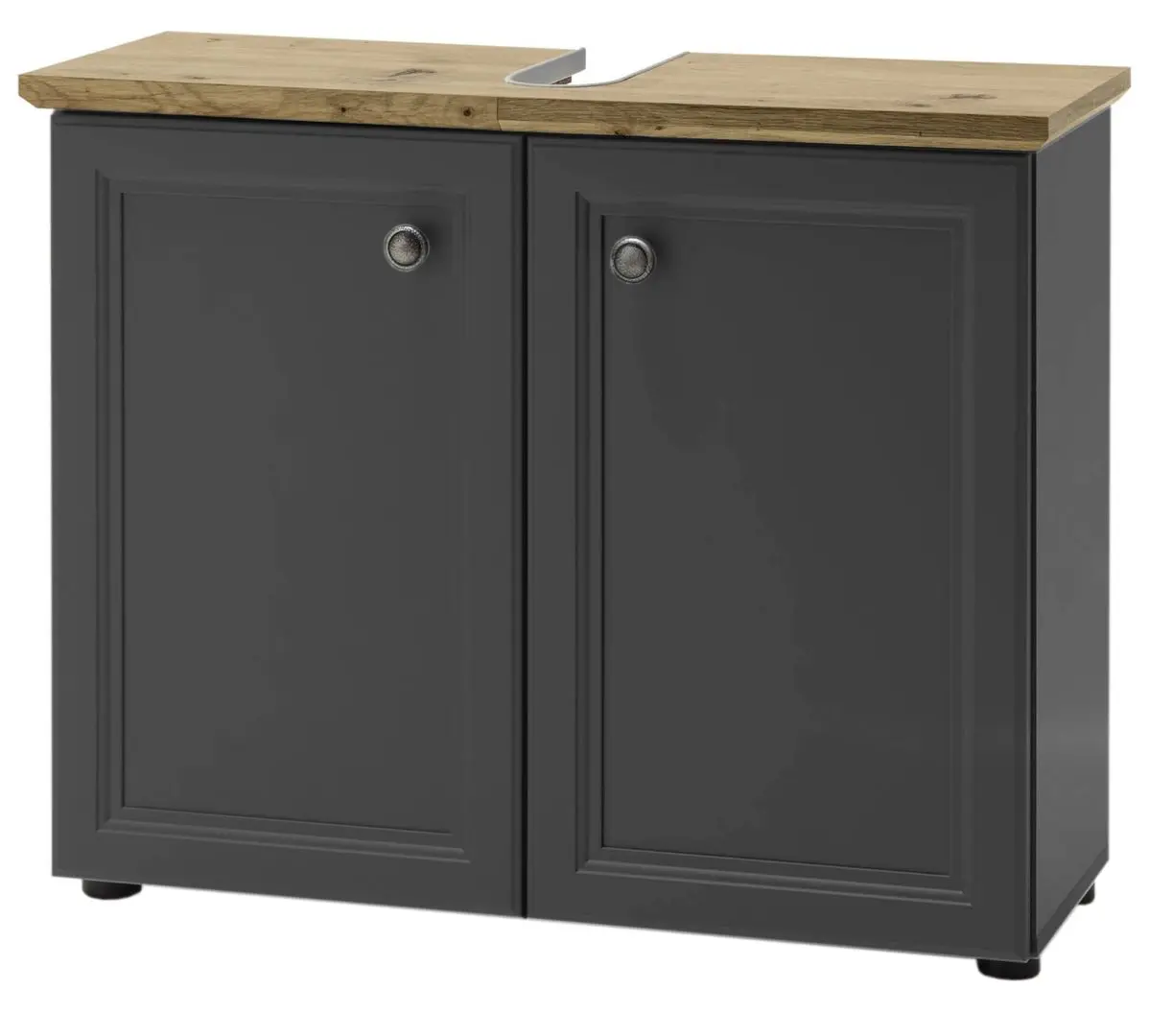 Dulap sub lavoar Tempo Kondela Toskana (Dark Gray/Grandson Oak Gold)