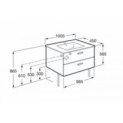 Dulap sub lavoar Roca VICTORIA A855851806 White (3111-01) Thumb