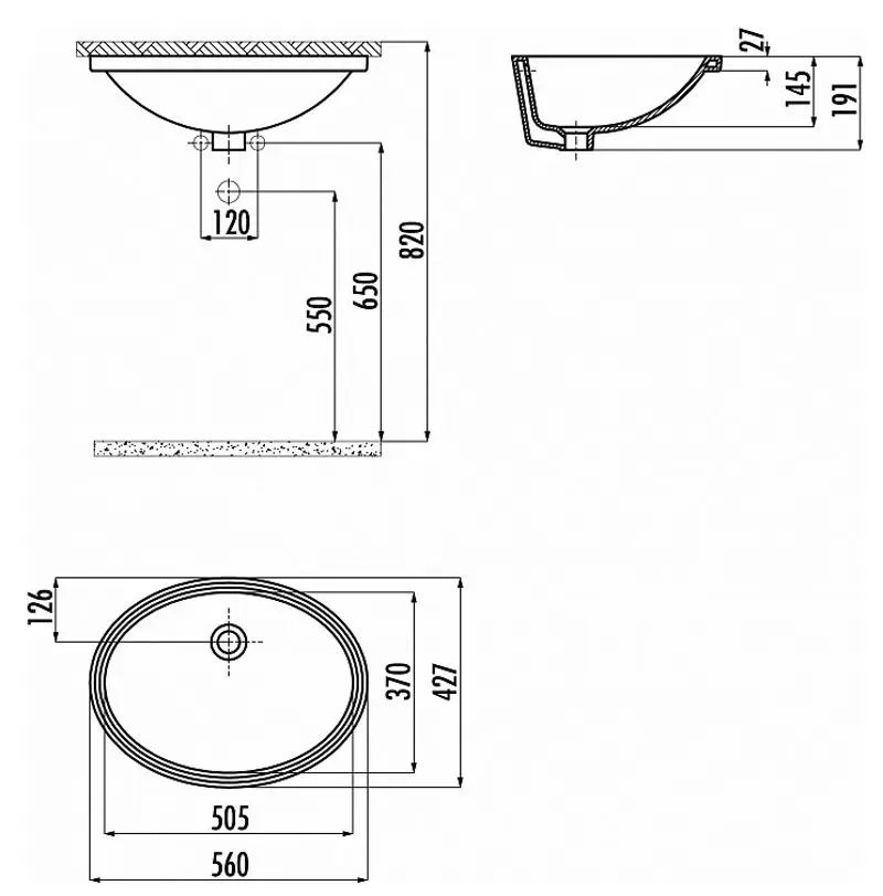 Умывальник Creavit TP216.00CB00E (White)