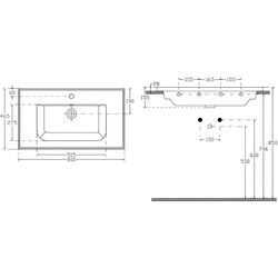 Умывальник Orka Linea Flat (White) Thumb