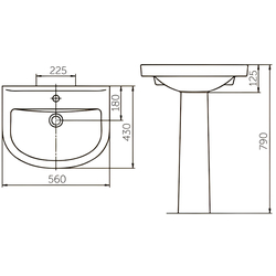 Lavoar Rosa Standart 56 (White) Thumb