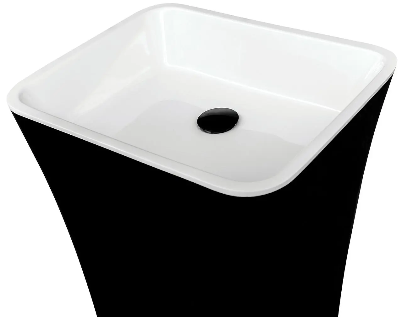 Умывальник Besco Assos B&W #UMD-A-WOBW 40x50x85 (Black/White) - 2