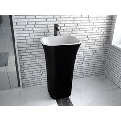 Умывальник Besco Assos B&W #UMD-A-WOBW 40x50x85 (Black/White) Thumb