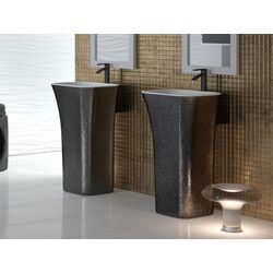 Умывальник Besco Assos Glam 40 UMD-A-WOG (Graphite/White) Thumb