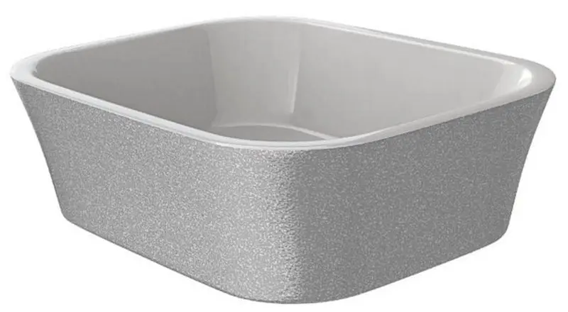 Умывальник Besco Assos Glam UMD-A-NBS 40x50x15 (Silver)