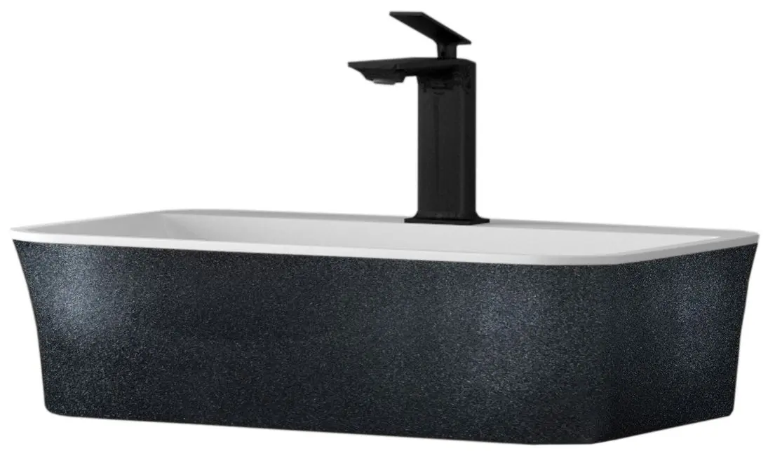 Умывальник Besco Assos S-Line Glam 40 (Graphite/White)