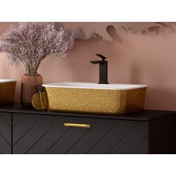 Умывальник Besco Assos S-Line Glam UMD-AP-NBZ 40x50x15 (Gold) Thumb