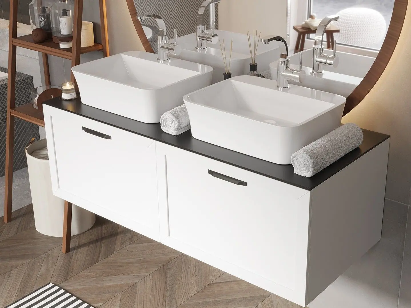 Умывальник Besco Assos S-Line #UMD-AP-NB 40x50x15 (White) - 3