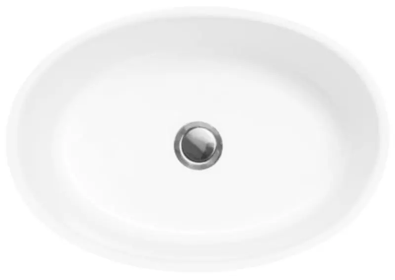 Умывальник Besco Uniqa Glam 32x46x17 (Graphite/White/Chrome) - 2