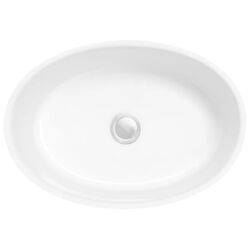 Умывальник Besco Uniqa Glam 32x46x17 (Graphite/White/White Gloss) Thumb