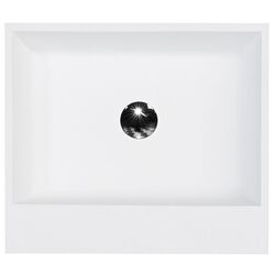 Умывальник Besco Vera Glam 40x50x15 (Graphite/White) Thumb