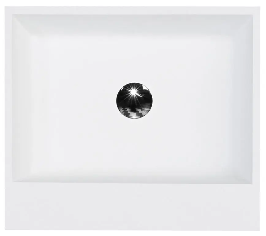 Умывальник Besco Vera Glam 40x50x15 (Graphite/White) - 2