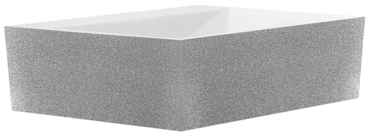 Умывальник Besco Vera Glam UMD-V-NBS 40x50x15 (Silver)
