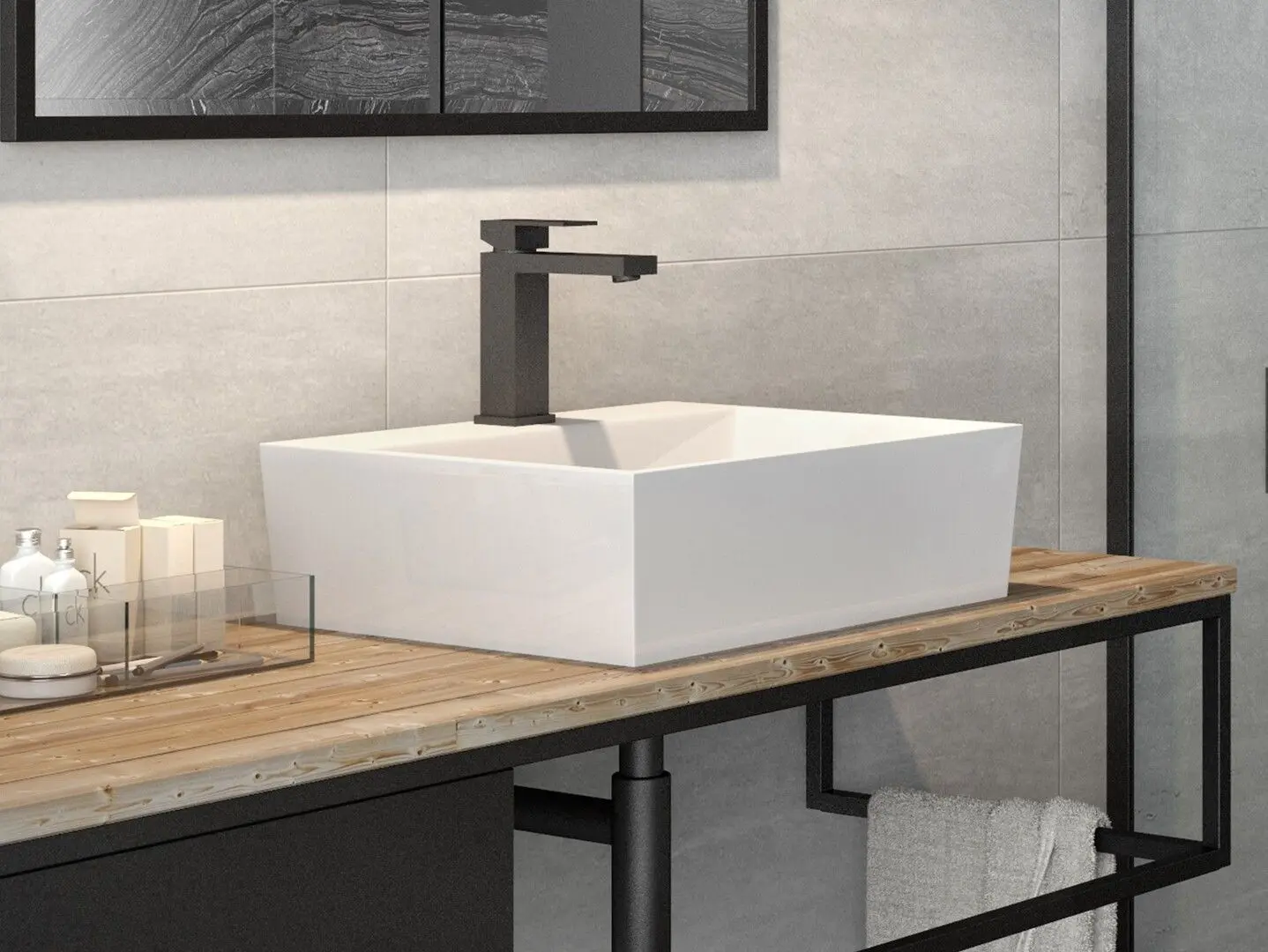 Умывальник Besco Vera UMD-V-NB 40x50x15 (White) - 4