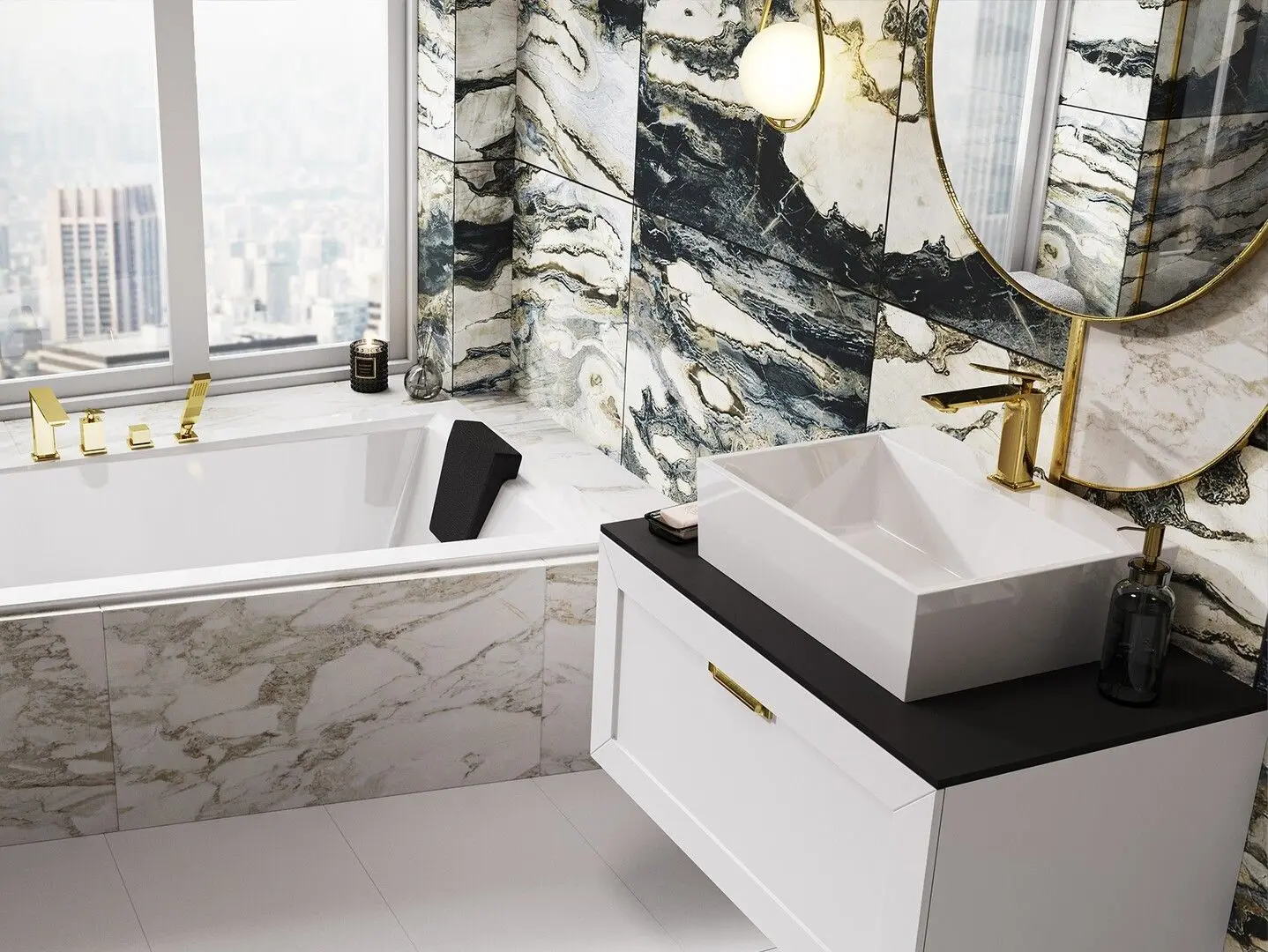 Умывальник Besco Vera UMD-V-NB 40x50x15 (White) - 5