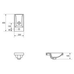 Умывальник Cersanit Como 40 (White) Thumb