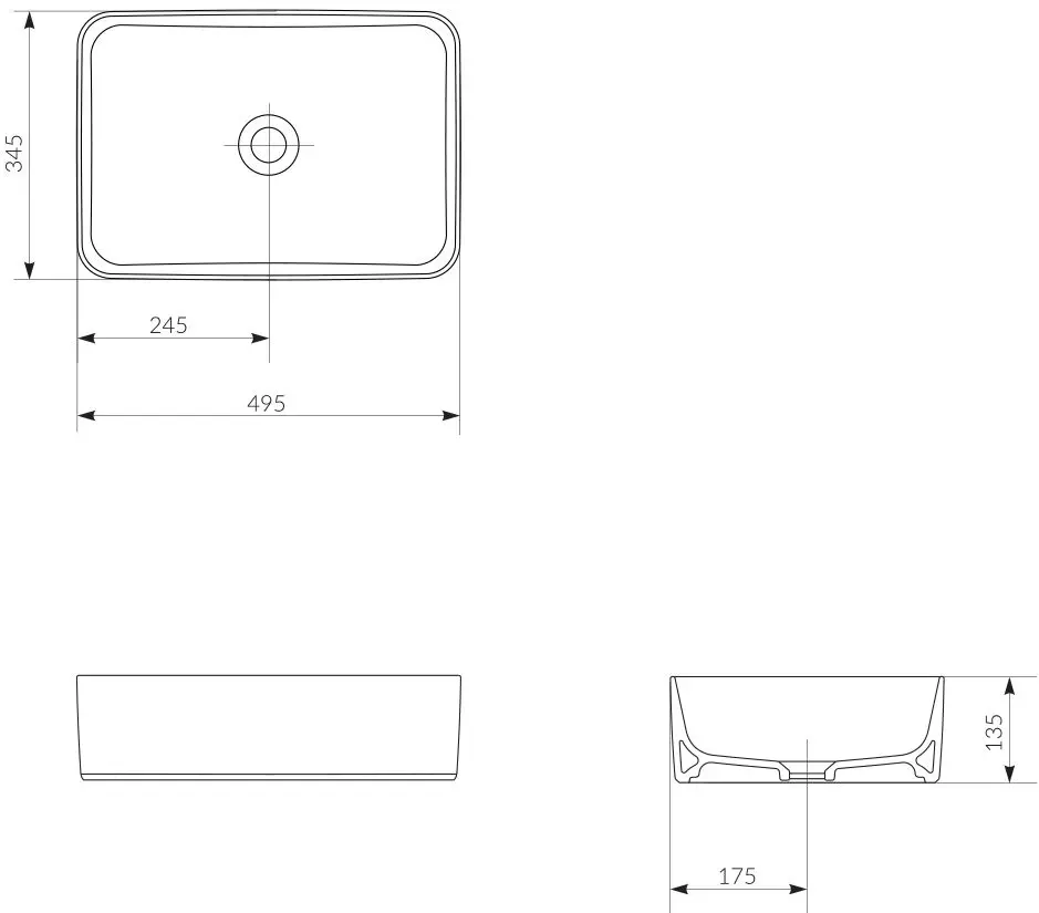 Умывальник Cersanit Crea 50 (White)