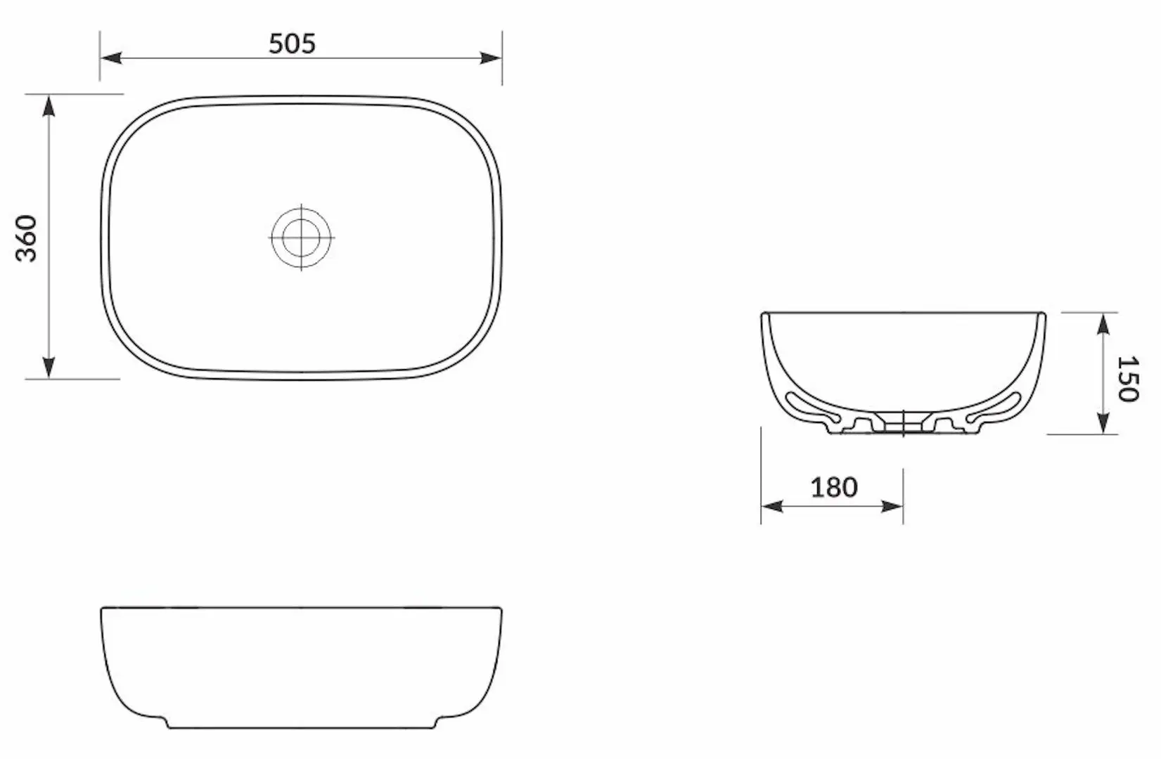 Lavoar Cersanit Moduo 50 K116-05 (White)