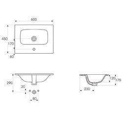 Lavoar Cersanit Moduo 60 K116-043 (White) Thumb