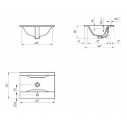 Умывальник Cersanit Ontario New 60 (White) Thumb