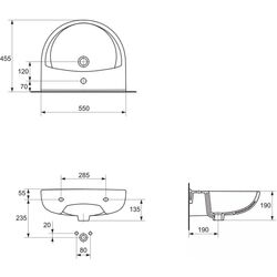 Lavoar Cersanit President 550x455 (White) Thumb