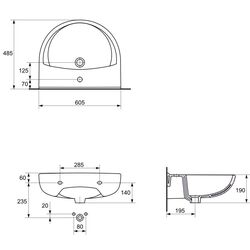 Lavoar Cersanit President 60 K08-010 (White) Thumb