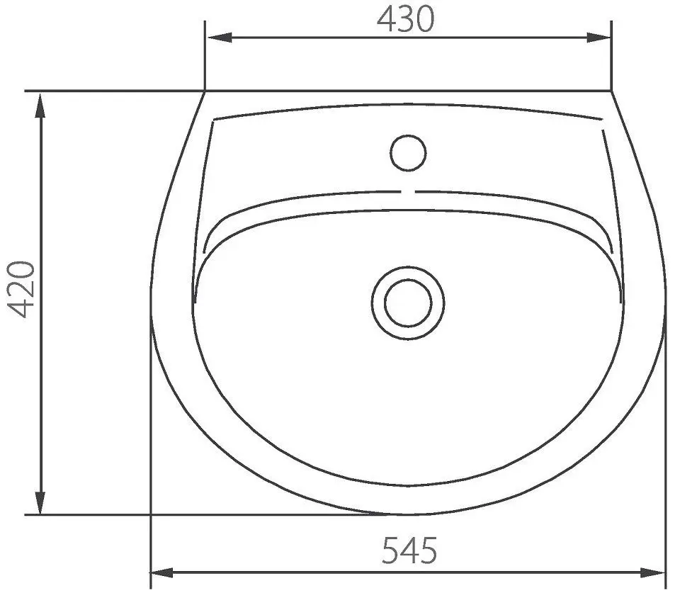 Умывальник Colombo Vector 55 (White)