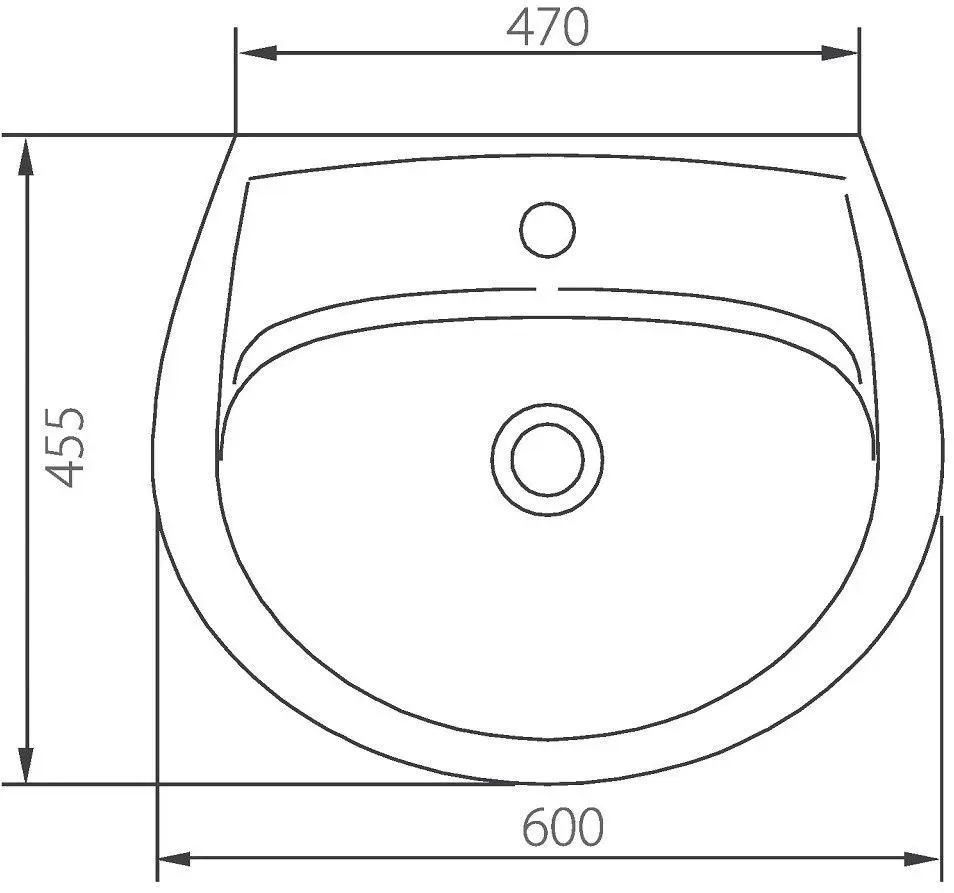 Умывальник Colombo Vector 60 (White)