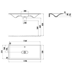 Умывальник Creavit Drop DP120-00CB00E (White) Thumb