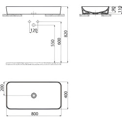 Lavoar Creavit Ultra UL080-00CB00E-0000 (White) Thumb