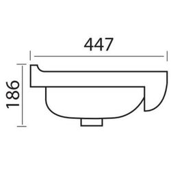 Умывальник Easil Roberto CAB4001-55 (White) Thumb