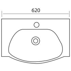 Умывальник Easil Roberto CAB4001-60 (White) Thumb