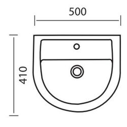 Lavoar Easil Slice WBP1008-50-FP (White) Thumb