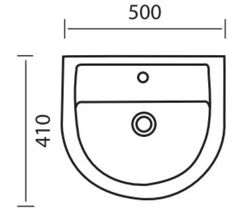 Lavoar Easil Slice WBP1008-50-FP (White) - 3