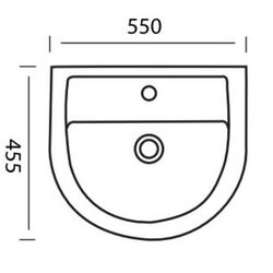 Lavoar Easil Slice WBP1008-55-FP (White) Thumb