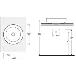 Умывальник Ege Vitrifiye Alvona 86401 (White) Thumb