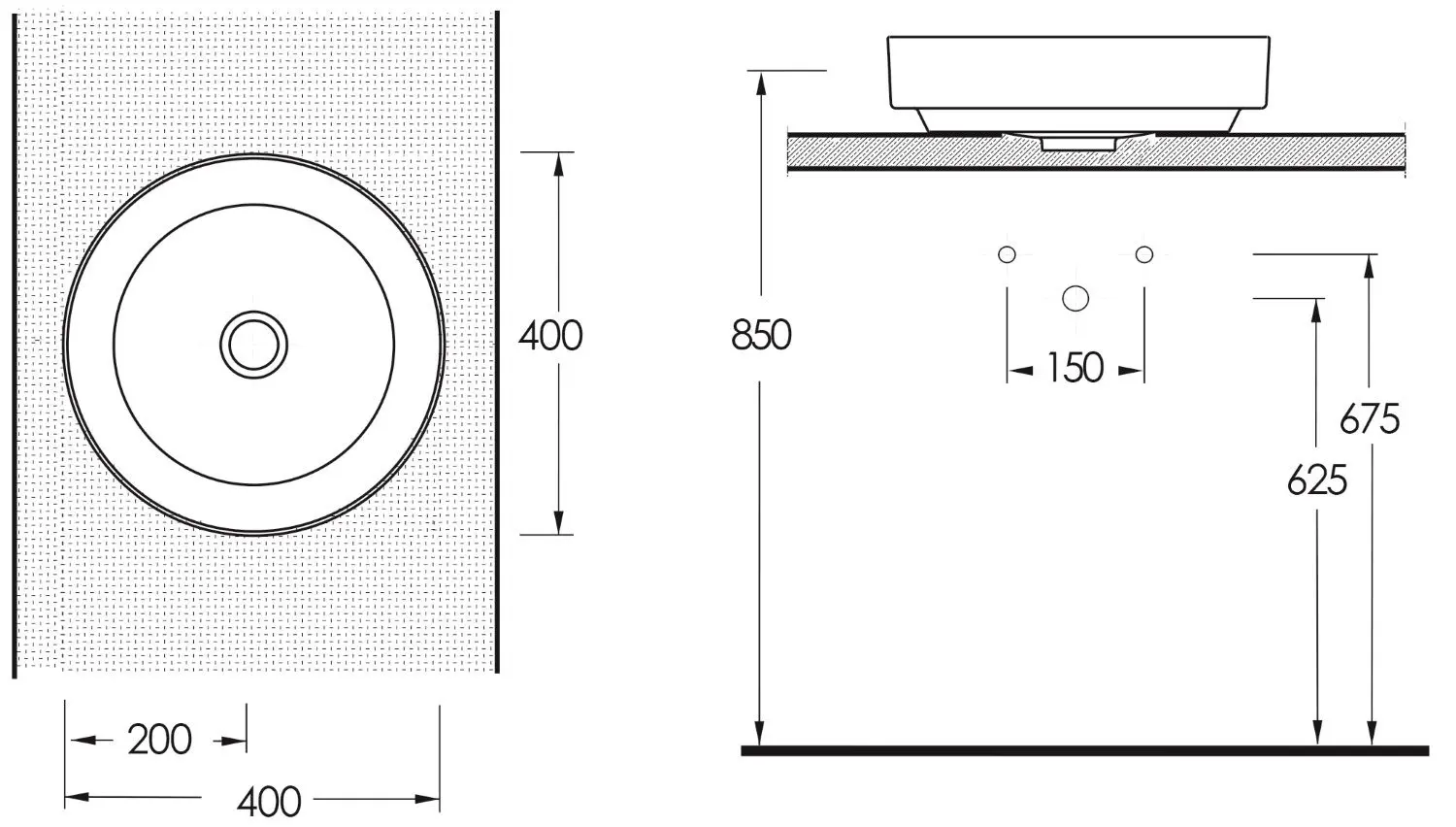 Умывальник Ege Vitrifiye Alvona 86401 (White)