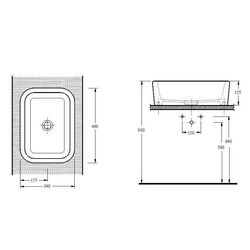 Умывальник Ege Vitrifiye Lagina 35481 (White) Thumb