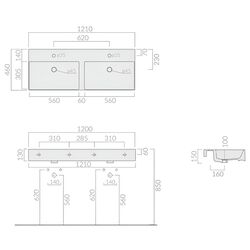 Lavoar Galassia MEG11 Pro 2F 1210x450 (White) Thumb