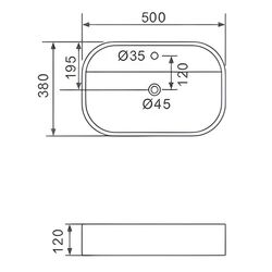 Умывальник Gappo GT308 (White) Thumb
