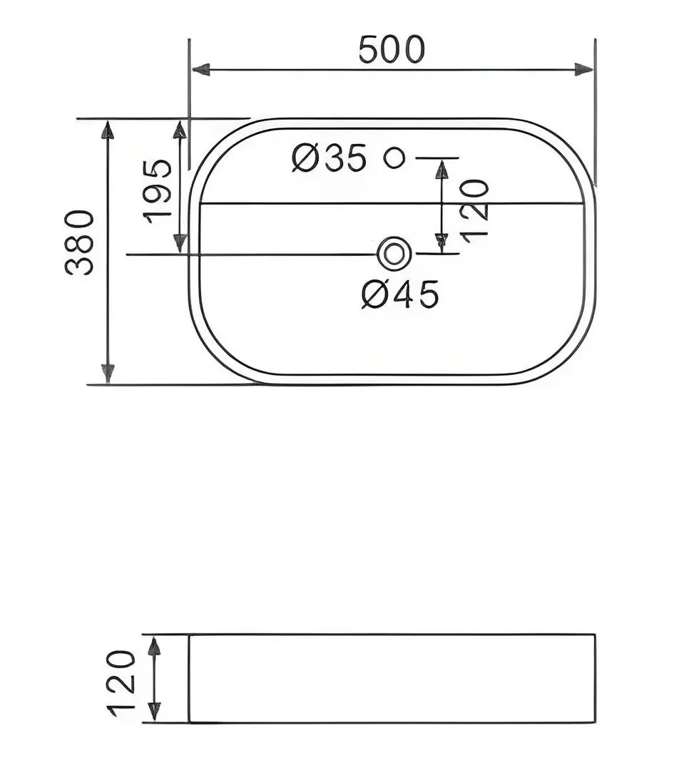 Умывальник Gappo GT308 (White)