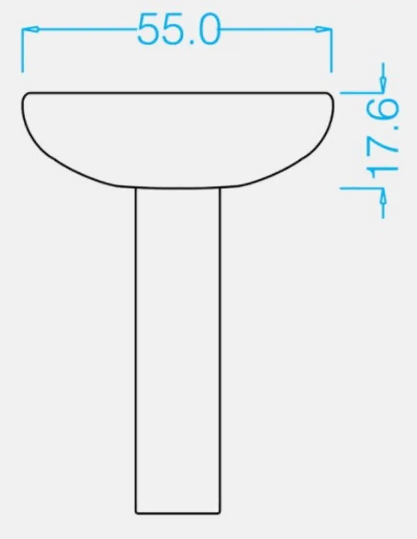 Умывальник с пьедесталом Gravena Magic MGE11a (White) - 4