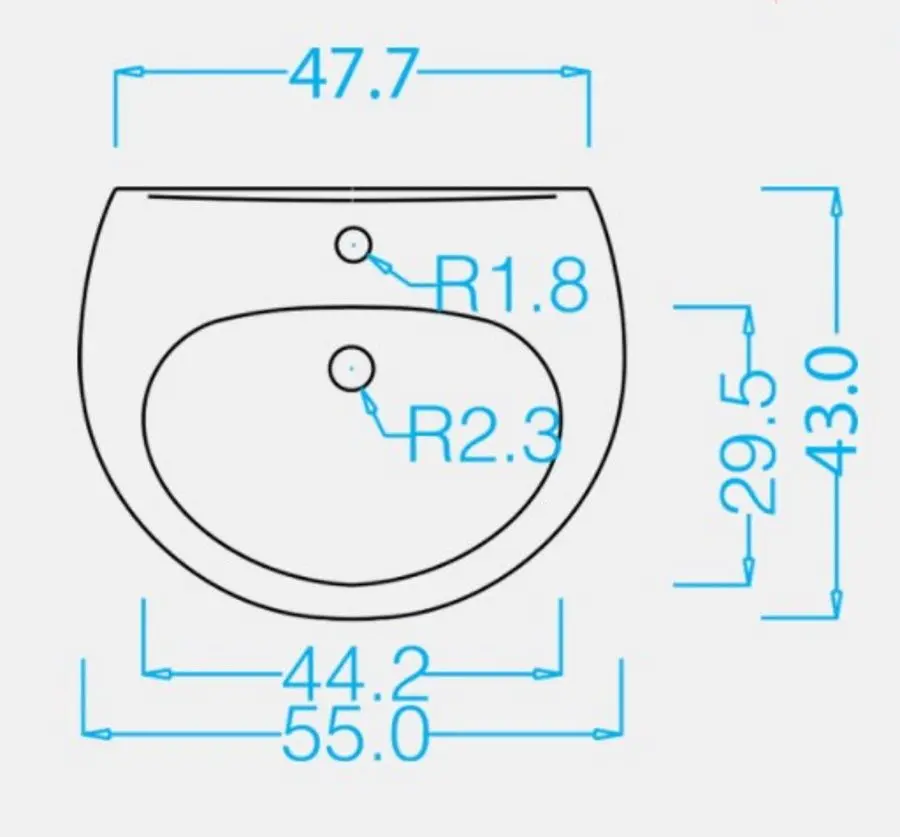 Умывальник с пьедесталом Gravena Magic MGE11a (White) - 3